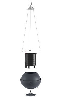 LECHUZA BOLA Color Round Poly Resin Self-watering Planter