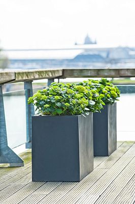 Raised Fiberstone Trough Planter by Idealist Premium JORT