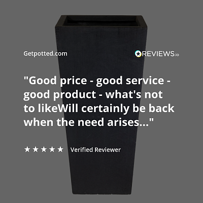 IDEALIST Lite Tall Tapered Contemporary Light Concrete Planter