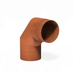 Corten Steel Smoke Flue 90dgr.