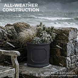 IDEALIST Chelsea Light Concrete Cylinder Garden Planter