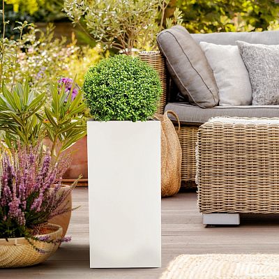 IDEALIST Lite Tall Square Contemporary Light Concrete Planter