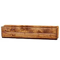 Rustic Scandinavian Redwood Large Brown Window Box Wooden Planter for ...