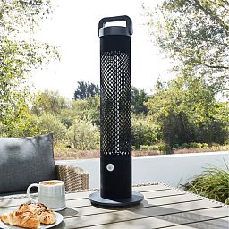 Flocked Outdoor Floor Standing Radiant Patio Heater by Radiant