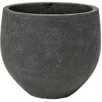 Orb (Dia) 16cm Planter | Washed Black Fibreclay Small Round Indoor and...