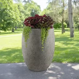 Grigio Tall Balloon Natural-Concrete Planter