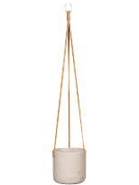 Charlie (Dia) 13cm Planter | Washed Grey Fibreclay Small Hanging Cylin...