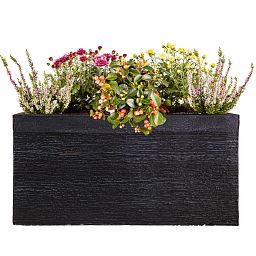 IDEALIST Lite Ribbed Light Concrete Trough Planter