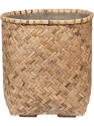 Bohemian Zayn S Bamboo Round Planter