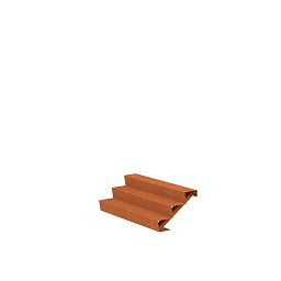 3 Steps Corten Steel Stair