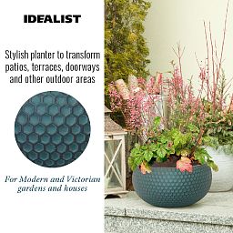 IDEALIST Lite Honeycomb Style Bowl Outdoor Planter