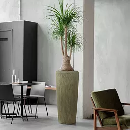 Composits Twist Vase Round Tall Planter Pot IN\OUT