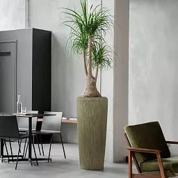 Composits Twist Vase Round Tall Planter Pot IN\OUT