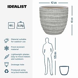 IDEALIST Lite Straw Plaited Style Egg Planter