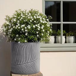 IDEALIST Lite Leaf Embossed Round Planter