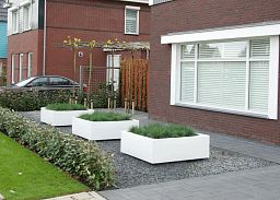 Florida Outdoor Aluminum Square Planter