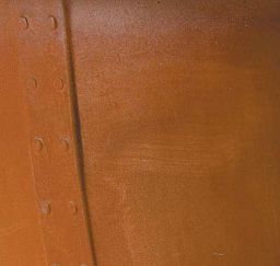 Norman Fiberglass Round Tall Rust Planter Pot In/Out