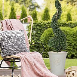 IDEALIST Lite Rustic Style Rolled Rim Vase Outdoor Planter