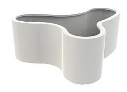 Organ Glossy Outdoor Fiberglass Planter