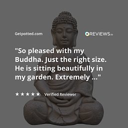 IDEALIST Lite Meditating Buddha Sculpture Garden Statue