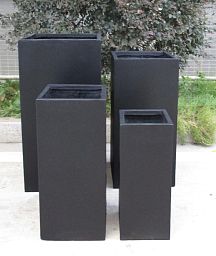 IDEALIST Lite Tall Square Contemporary Light Concrete Planter