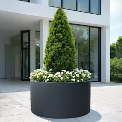 RING Round Outdoor Fiberglass Planter