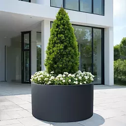 RING Round Outdoor Fiberglass Planter