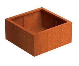 Andes Outdoor Corten Steel Square Planter
