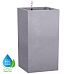 LECHUZA CANTO Stone High Square Tall Poly Resin Self-watering Planter