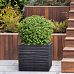 IDEALIST Lite Straw Ribbed Square Outdoor Planter