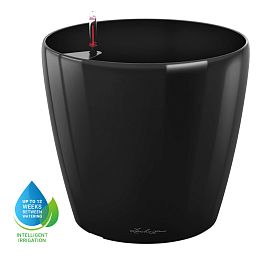 LECHUZA CLASSICO Round Poly Resin Self-watering Planter with Substrate