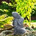 IDEALIST Lite Resting Buddha Grey Indoor and Outdoor Statue L35.5 W34 H50.5 cm