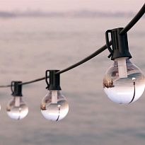Falmouth USB Premium Solar Outdoor Garland with Warm White Lights, L8....