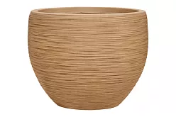 Dune Fibreclay Globe Planter |  Indoor and Outdoor Plant Pot