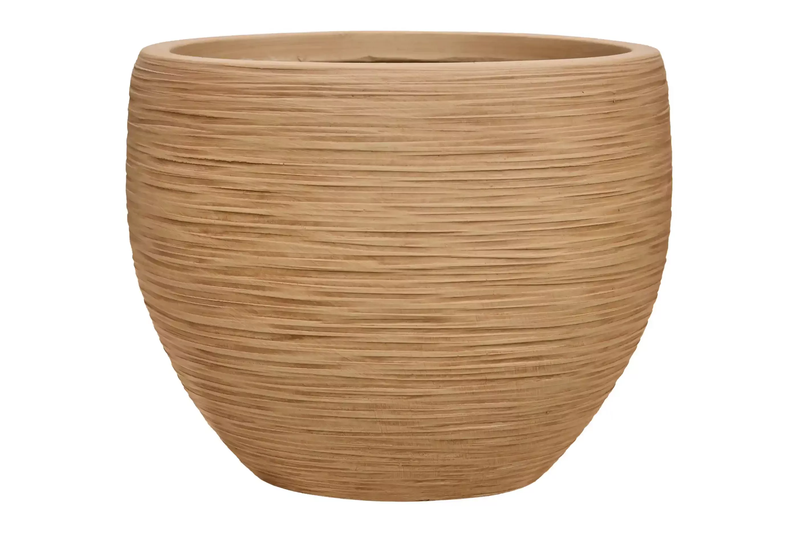 Dune Fibreclay Globe Planter |  Indoor and Outdoor Plant Pot