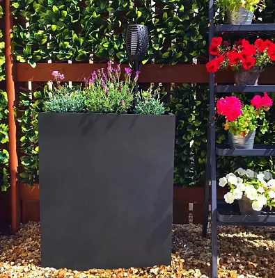 IDEALIST Lite Narrow Contemporary Light Concrete Trough Planter