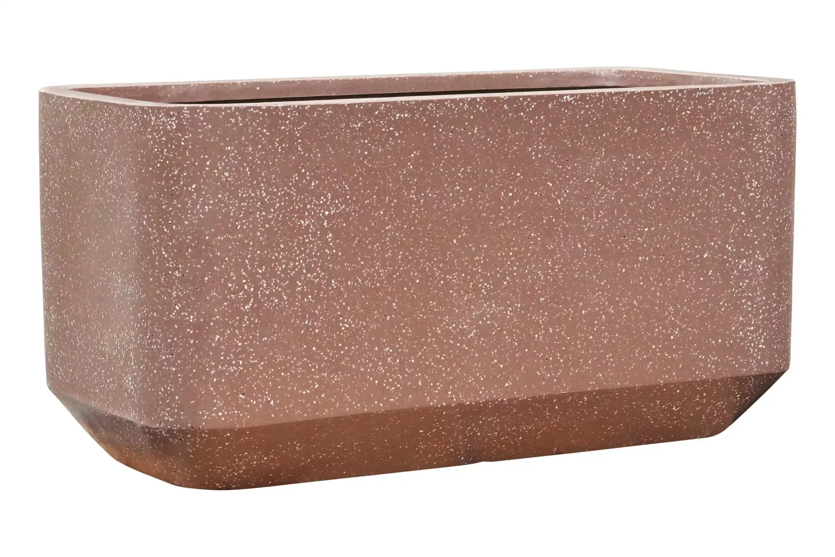 Terrazzo Fiberstone Large Trough Planter | Indoor and Outdoor Plant Pot