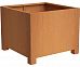 Andes High Cube With Feet Corten Steel Outdoor Planter