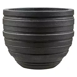 Polystone Ribbed Planter | Indoor and Outdoor Plant Pot