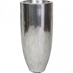 Pandora Leaf (single wall) Round Tall Polystone Indoor Planter