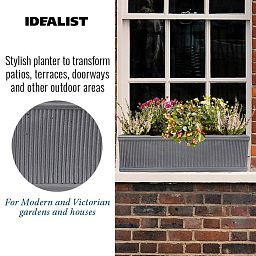 IDEALIST Lite Vertical Ribbed Vintage Style Window Box