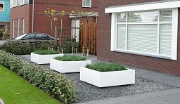 PURE Low Cube Outdoor Fiberglass Planter