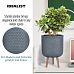 IDEALIST Lite Honeycomb Style Cylinder Planter on Legs, Round Pot Plant Stand Indoor