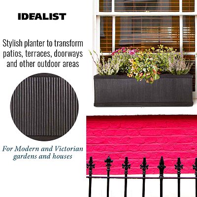 IDEALIST Lite Vertical Ribbed Vintage Style Window Box