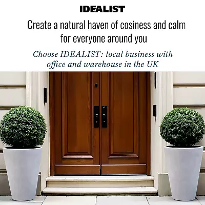 IDEALIST Lite Contemporary Round Light Concrete Planter