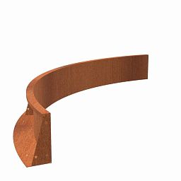 CorTen 3ml Retaining Wall Inside Curve