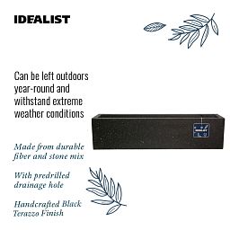 IDEALIST Lite Window Box Light Concrete Planter