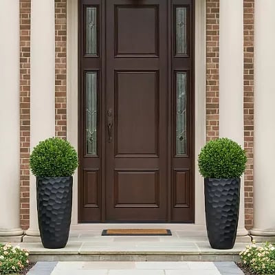 IDEALIST Lite Mosaic Style Tall Round Vase Planter Outdoor Plant Pot