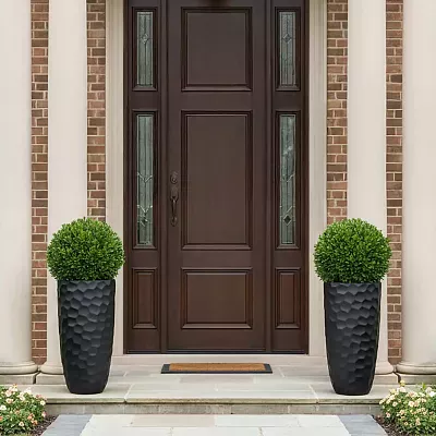 IDEALIST Lite Mosaic Style Tall Round Vase Planter Outdoor Plant Pot