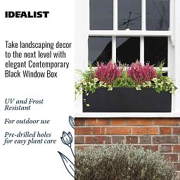 IDEALIST Lite Window Box Light Concrete Planter